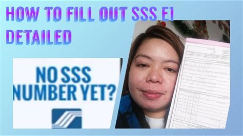 How to fill out SSS E1 Properly (detailed) .